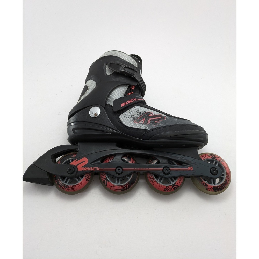 Womens K2 Kinetic 80 Pro W Inline Skates Roller Blades Black Pink Size 9.5 - Picture 2 of 6